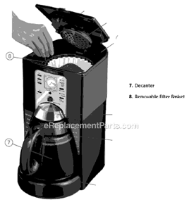 Page A Diagram and Parts List for FTX44  Mr Coffee Coffee Maker
